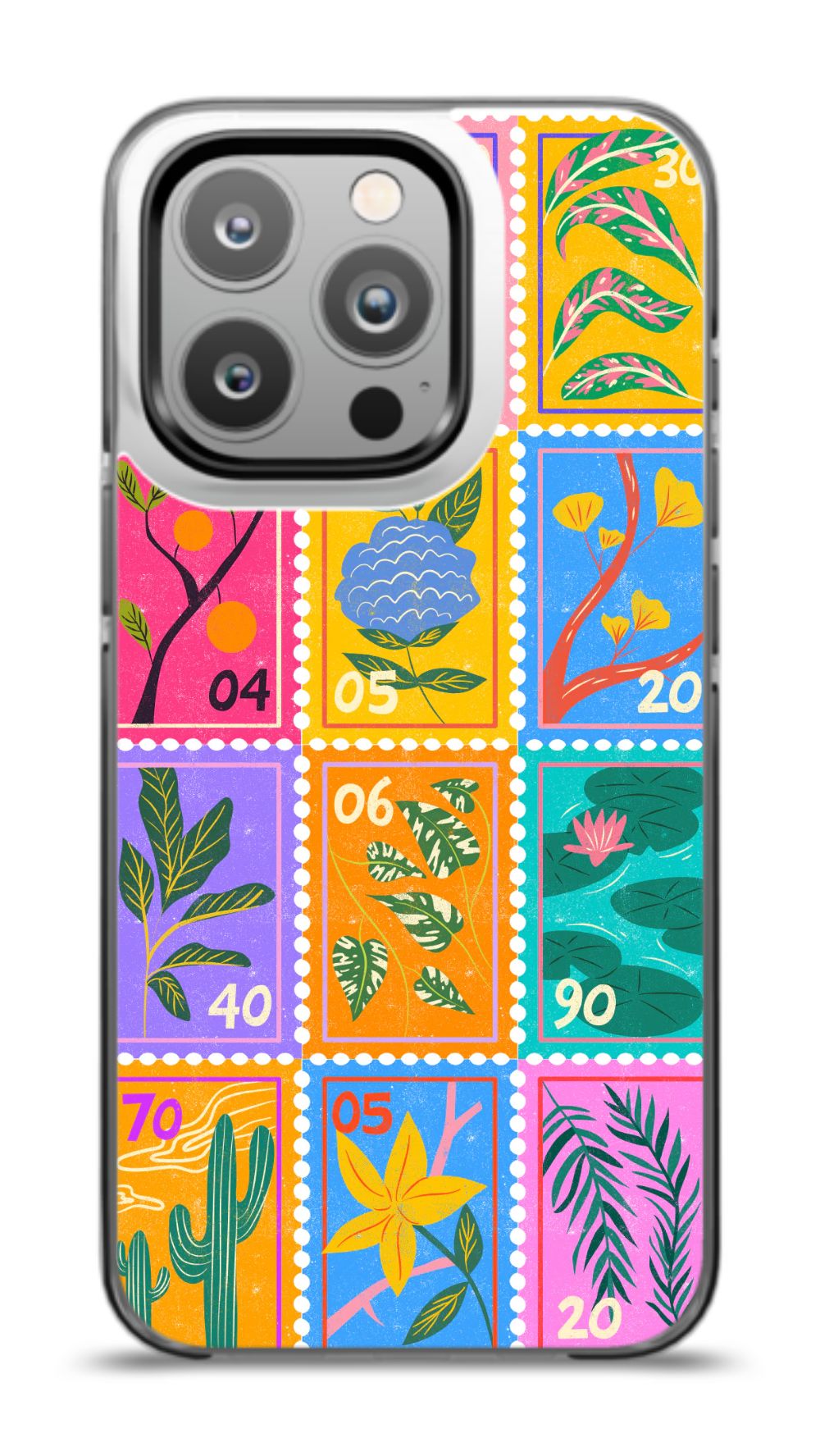 Colorful Flora Stamp Case