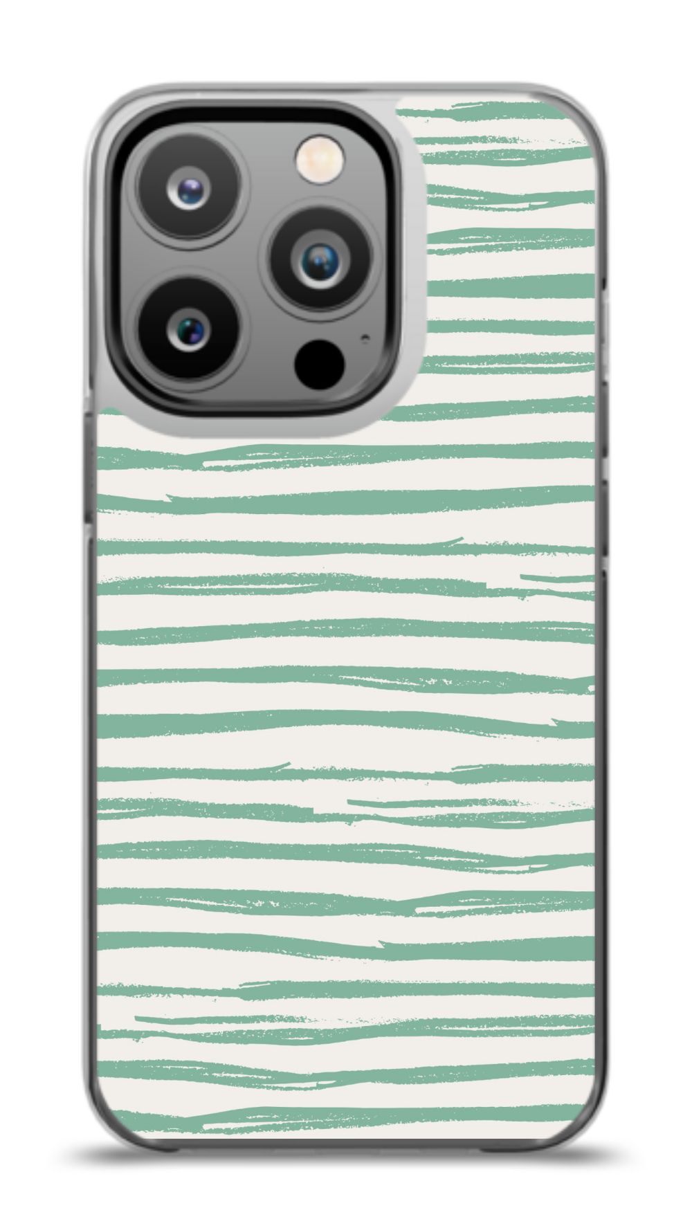 Mint Stripe Serenity Phone Case