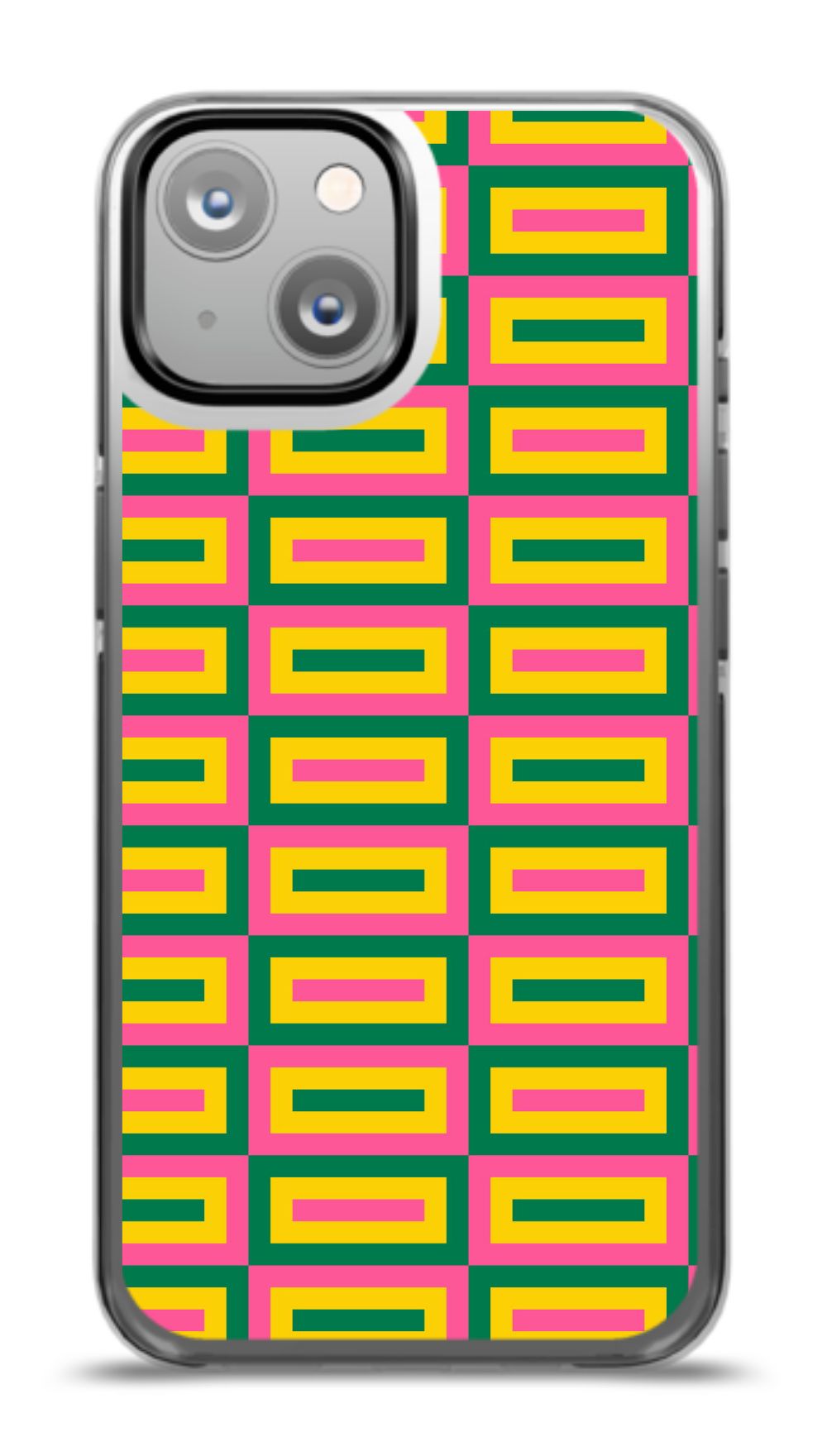 Geometric Retro Grid Phone Case