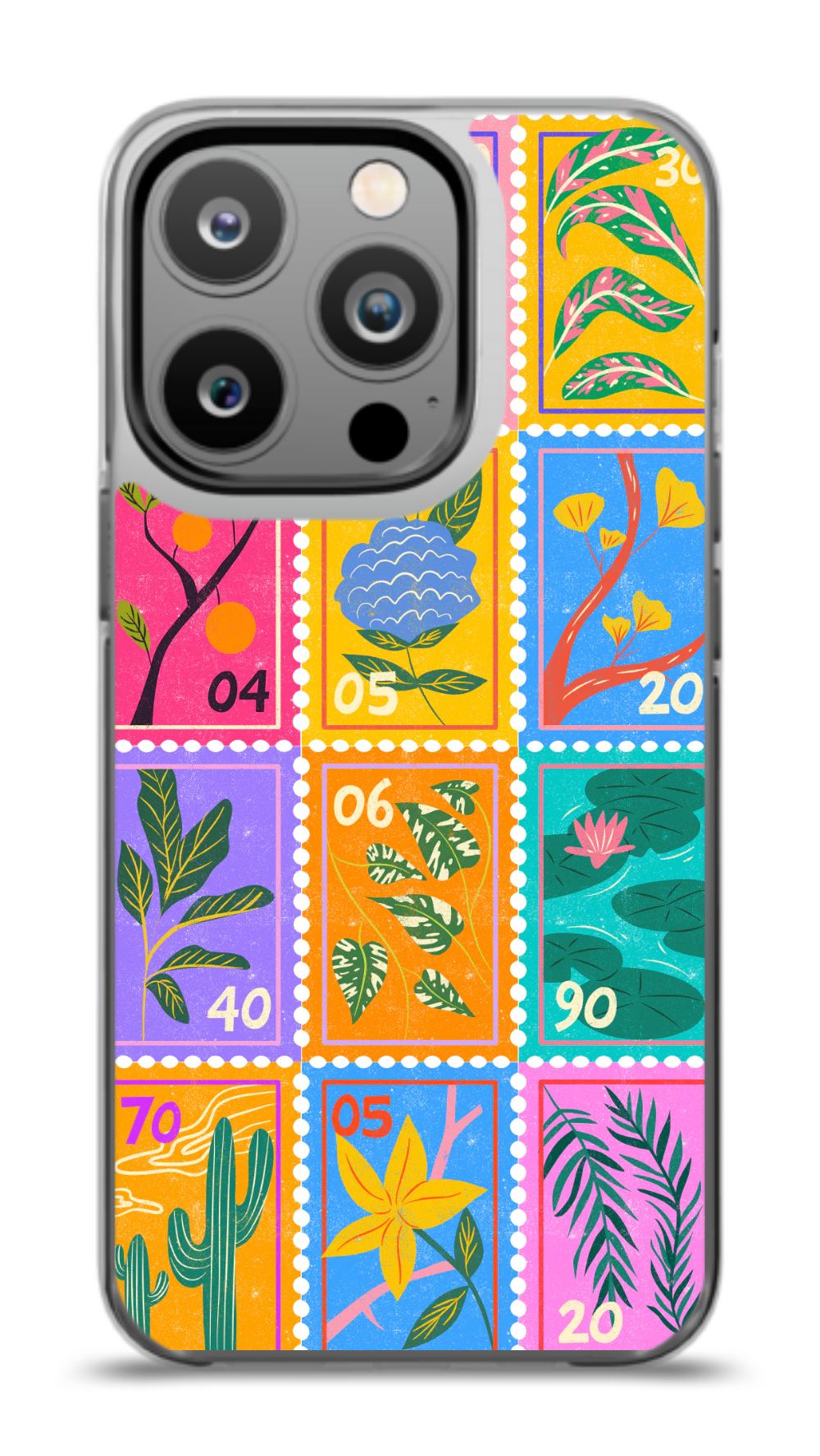 Colorful Flora Stamp Case