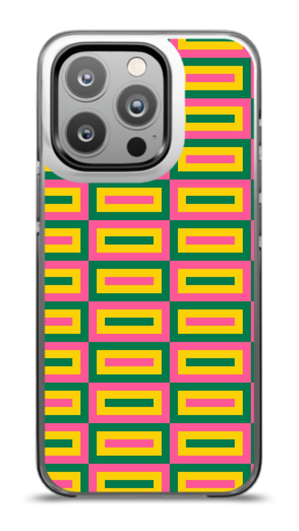 Geometric Retro Grid Phone Case