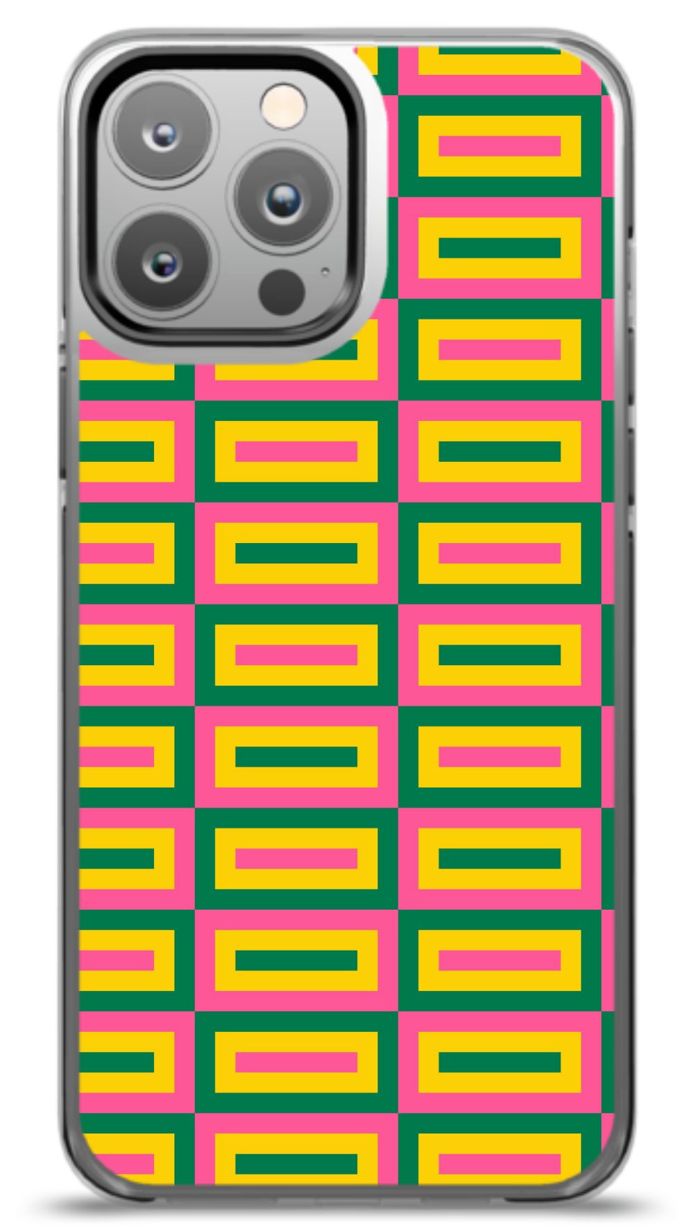 Geometric Retro Grid Phone Case