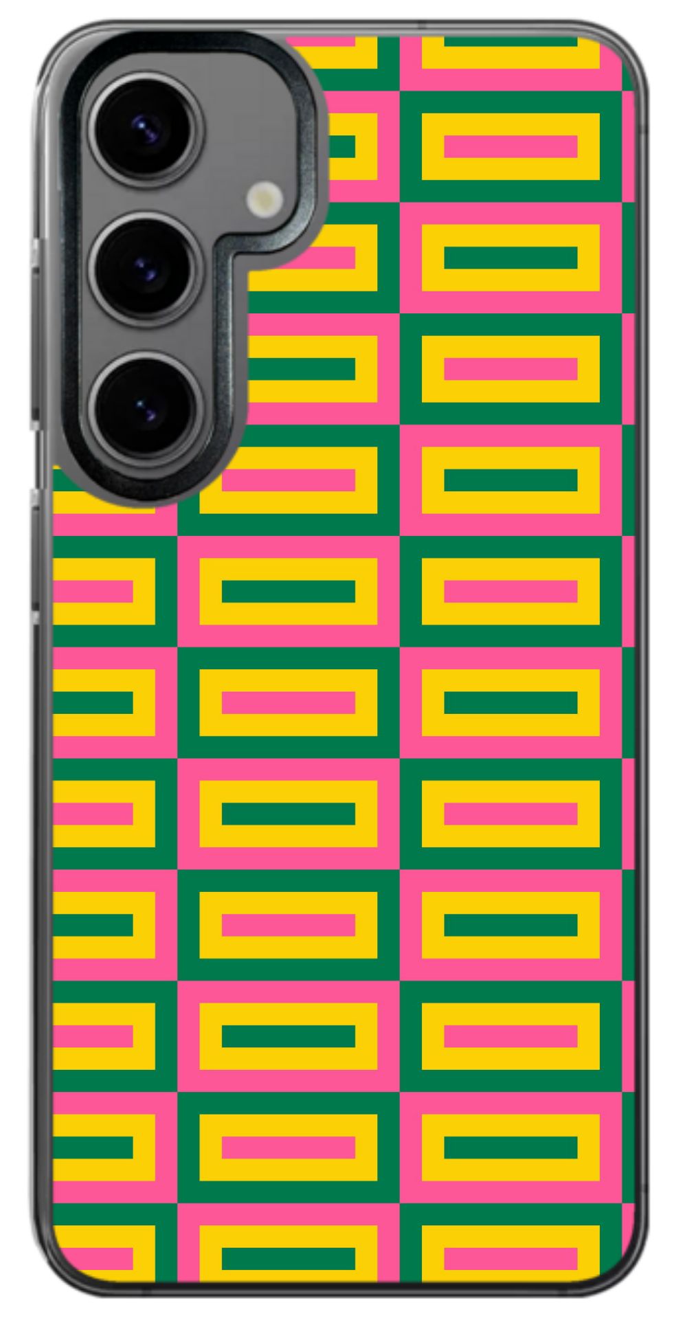 Geometric Retro Grid Phone Case