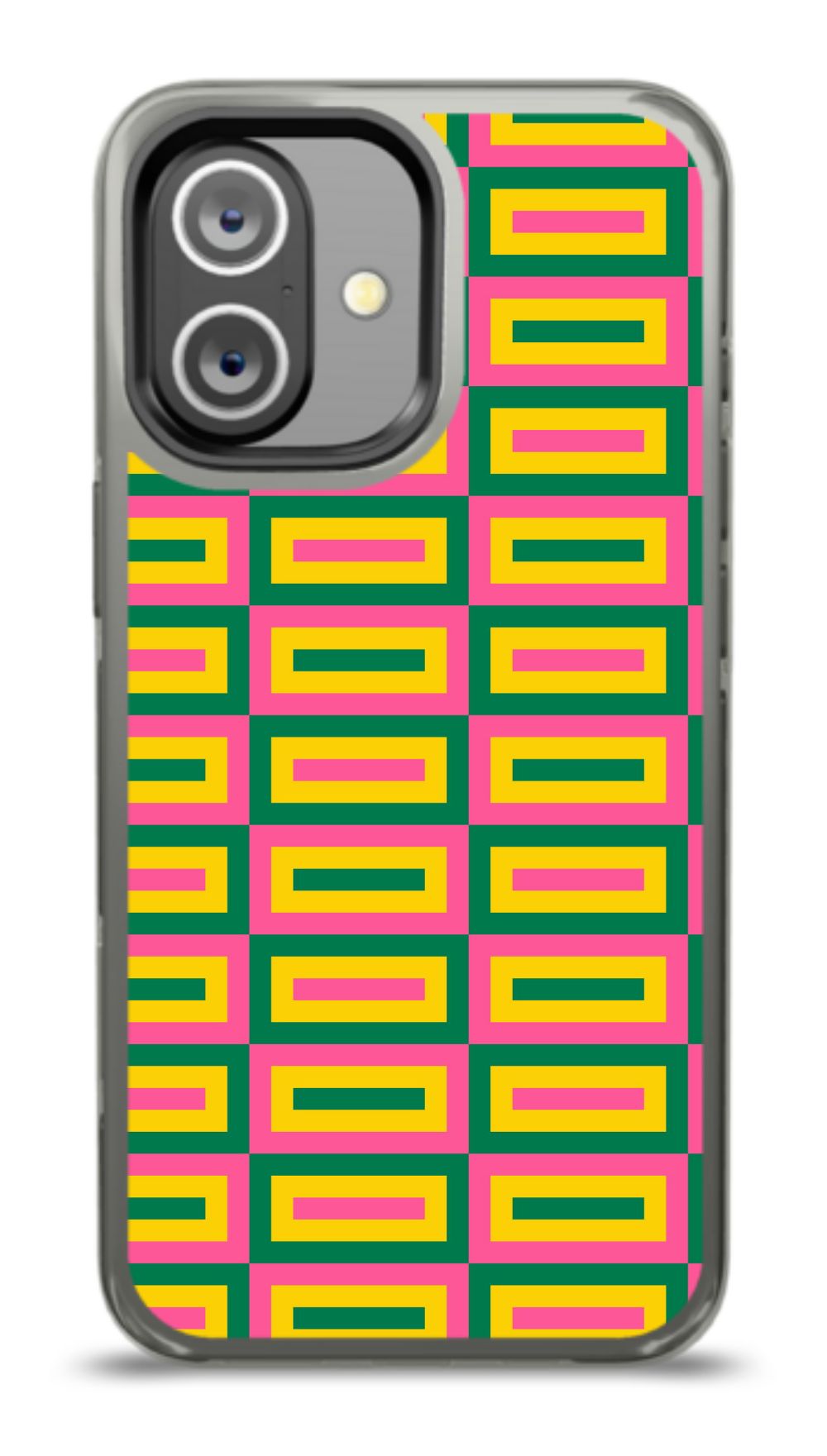 Geometric Retro Grid Phone Case