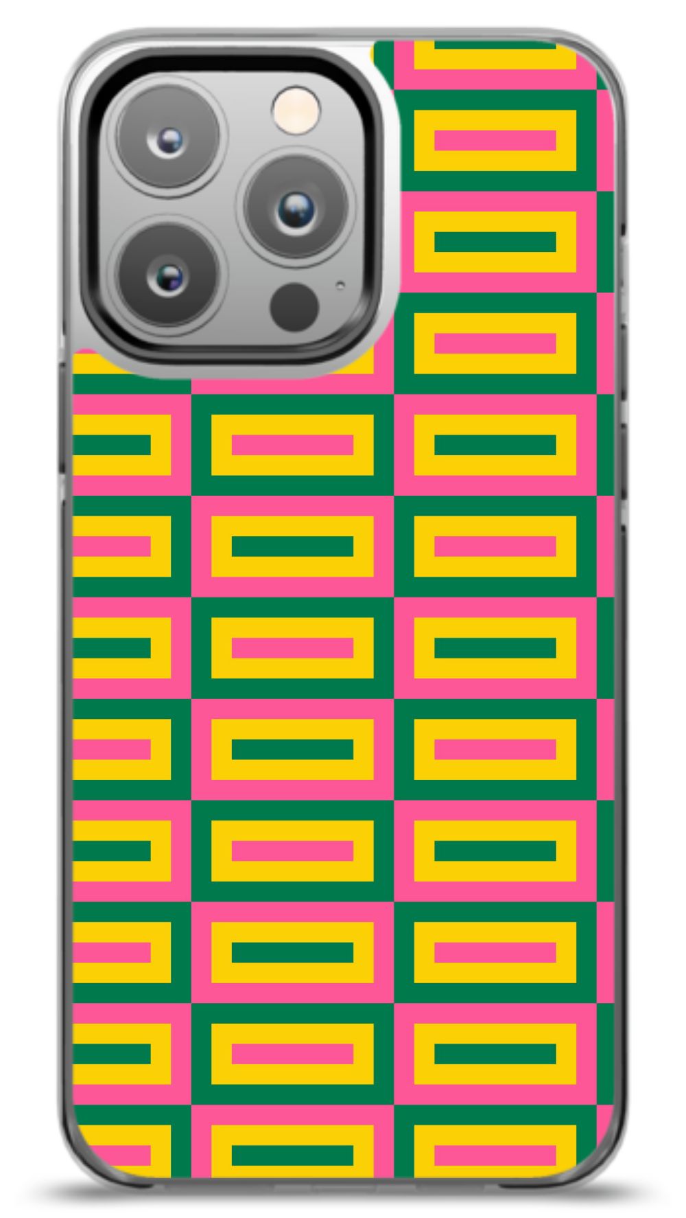 Geometric Retro Grid Phone Case