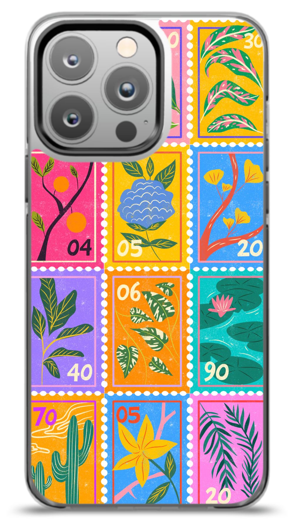 Colorful Flora Stamp Case