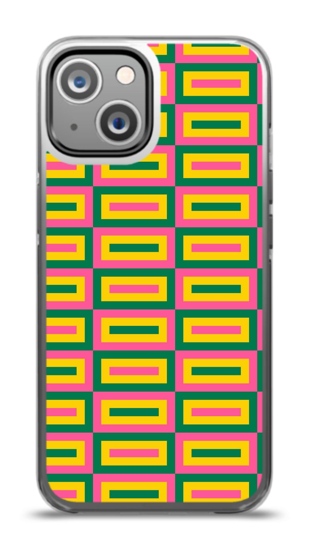 Geometric Retro Grid Phone Case