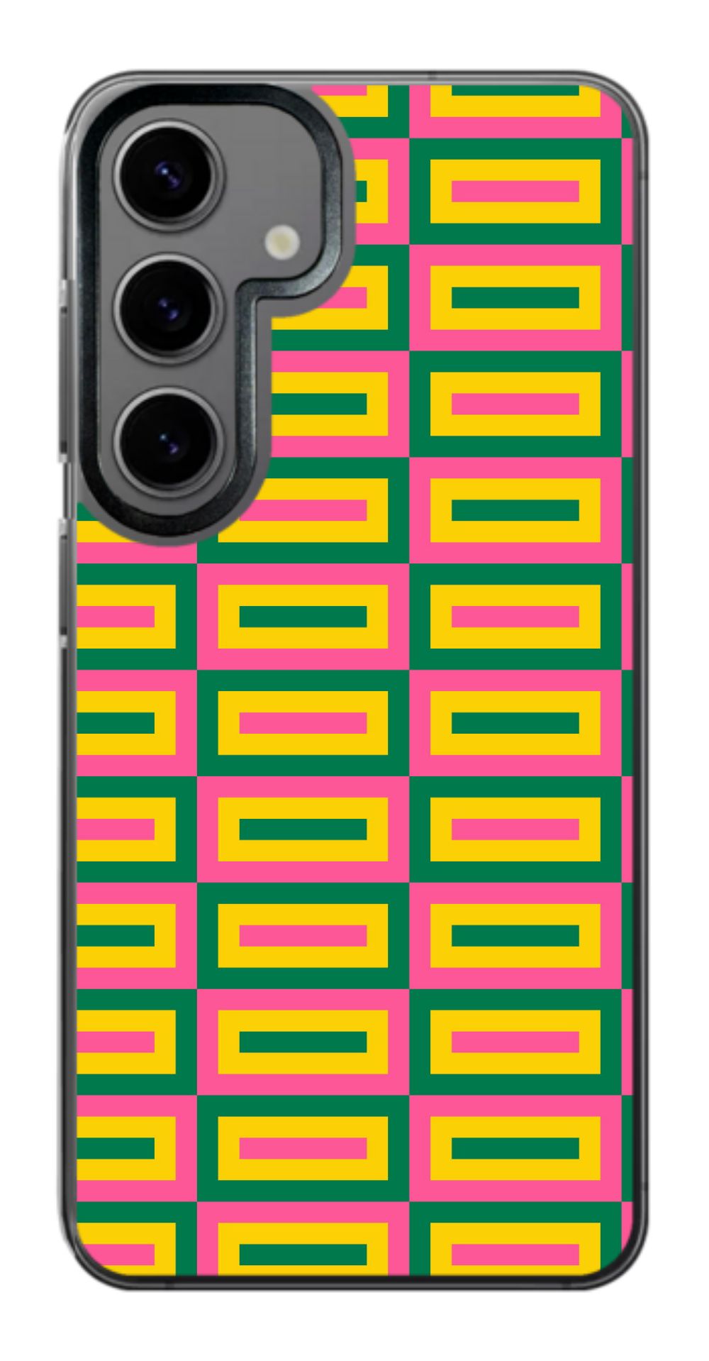 Geometric Retro Grid Phone Case