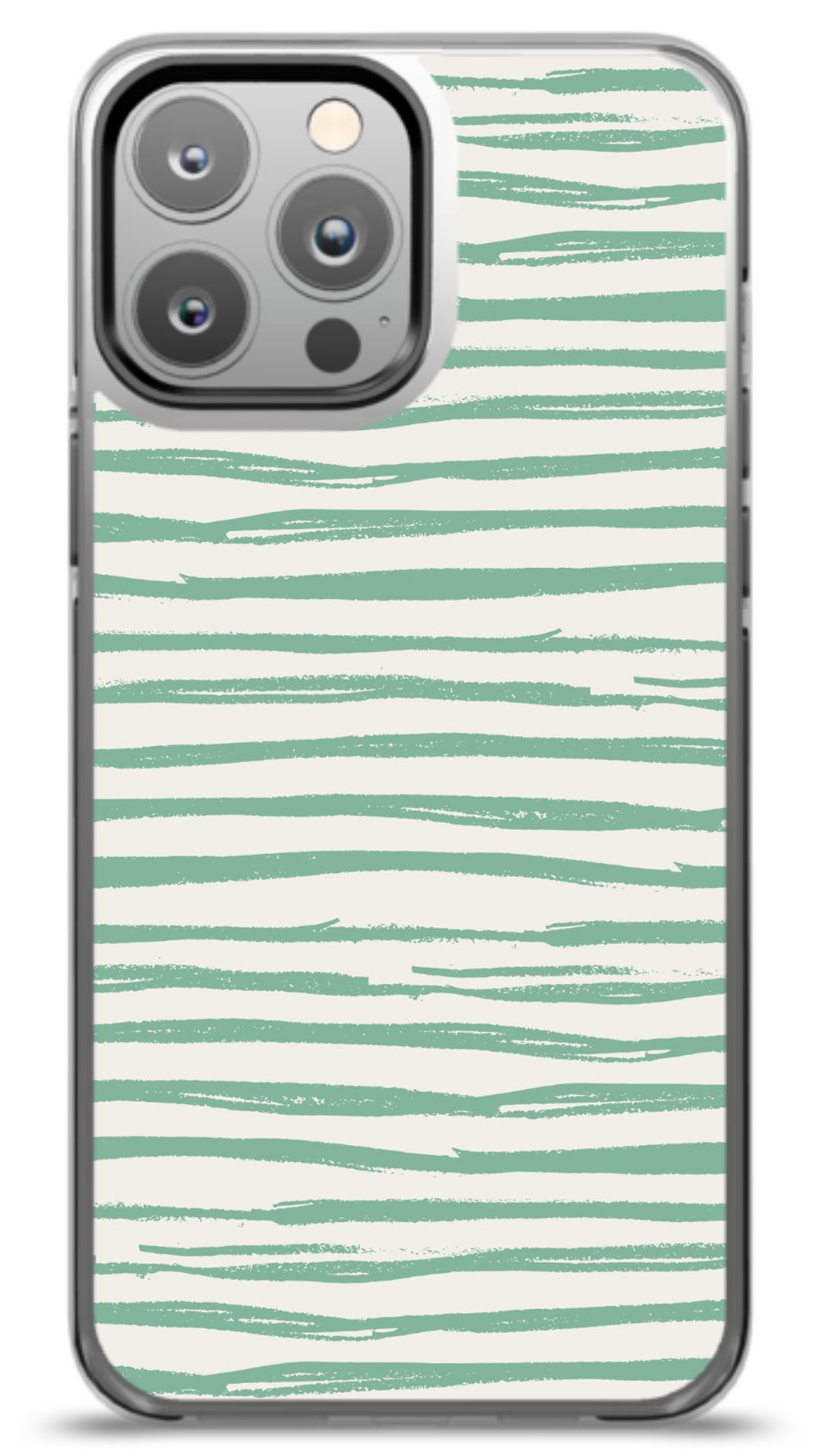 Mint Stripe Serenity Phone Case