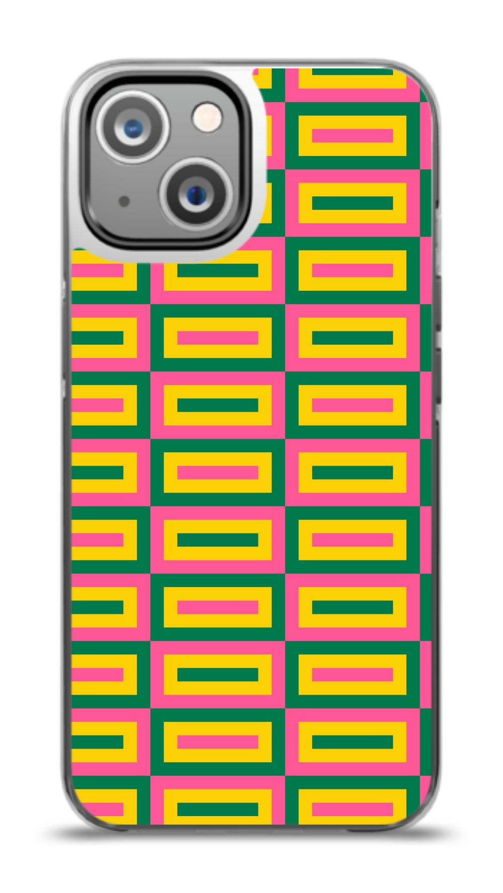 Geometric Retro Grid Phone Case