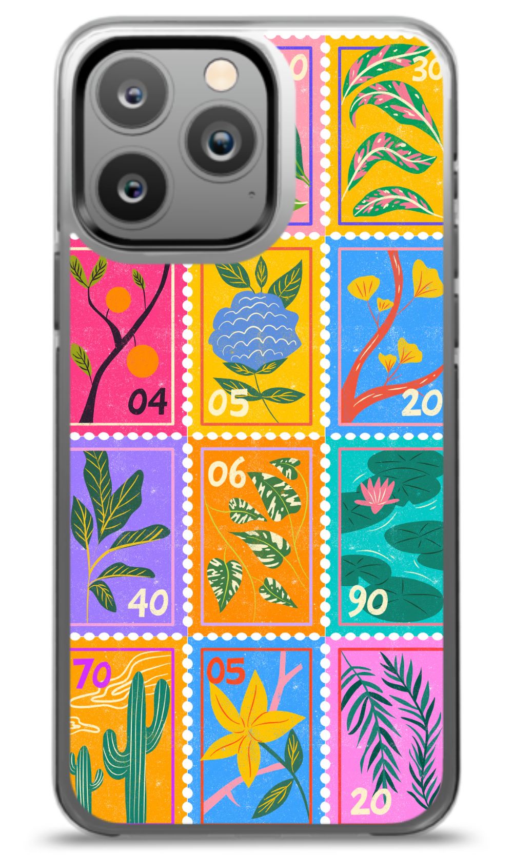 Colorful Flora Stamp Case