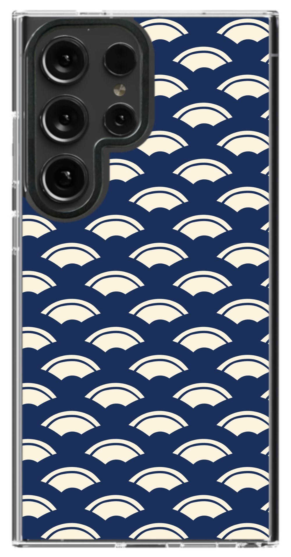 Navy Waves Phone Case