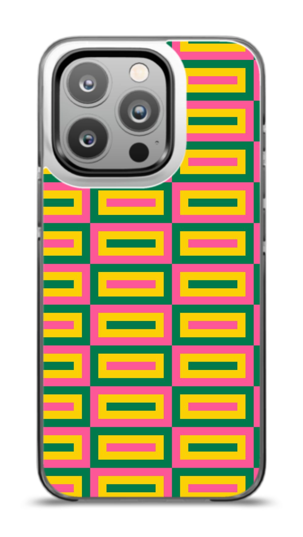 Geometric Retro Grid Phone Case