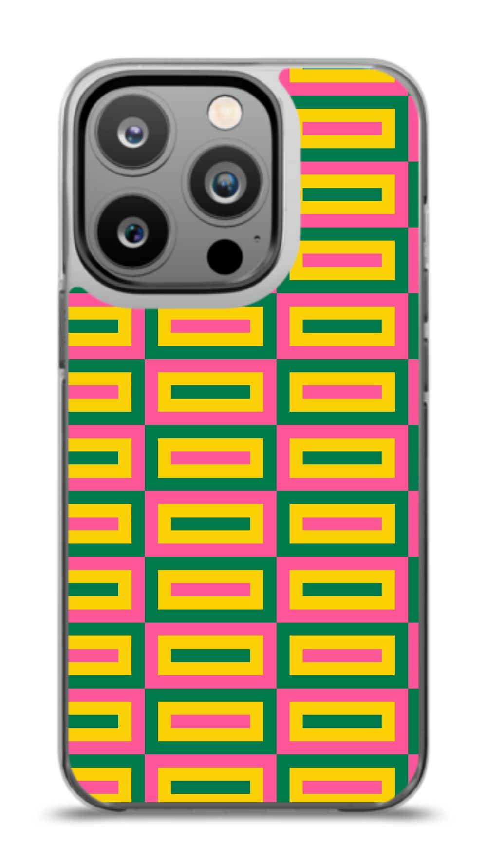 Geometric Retro Grid Phone Case