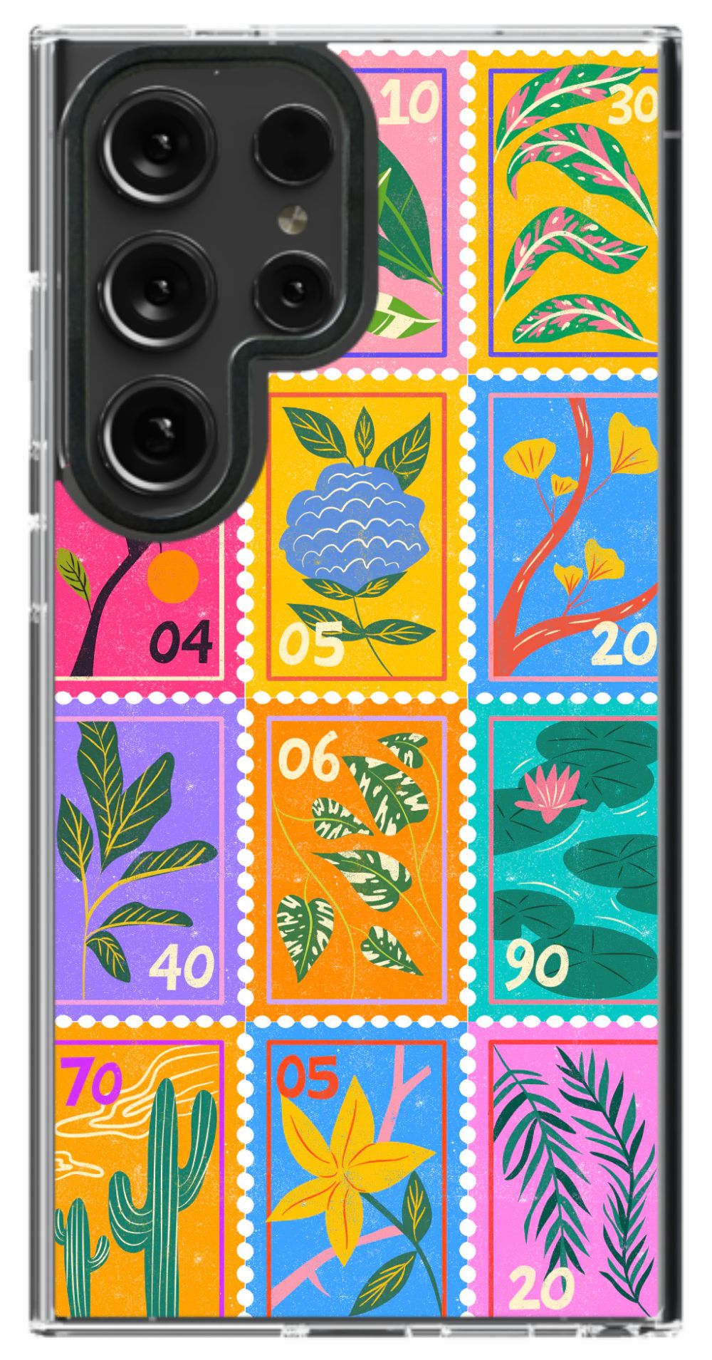 Colorful Flora Stamp Case