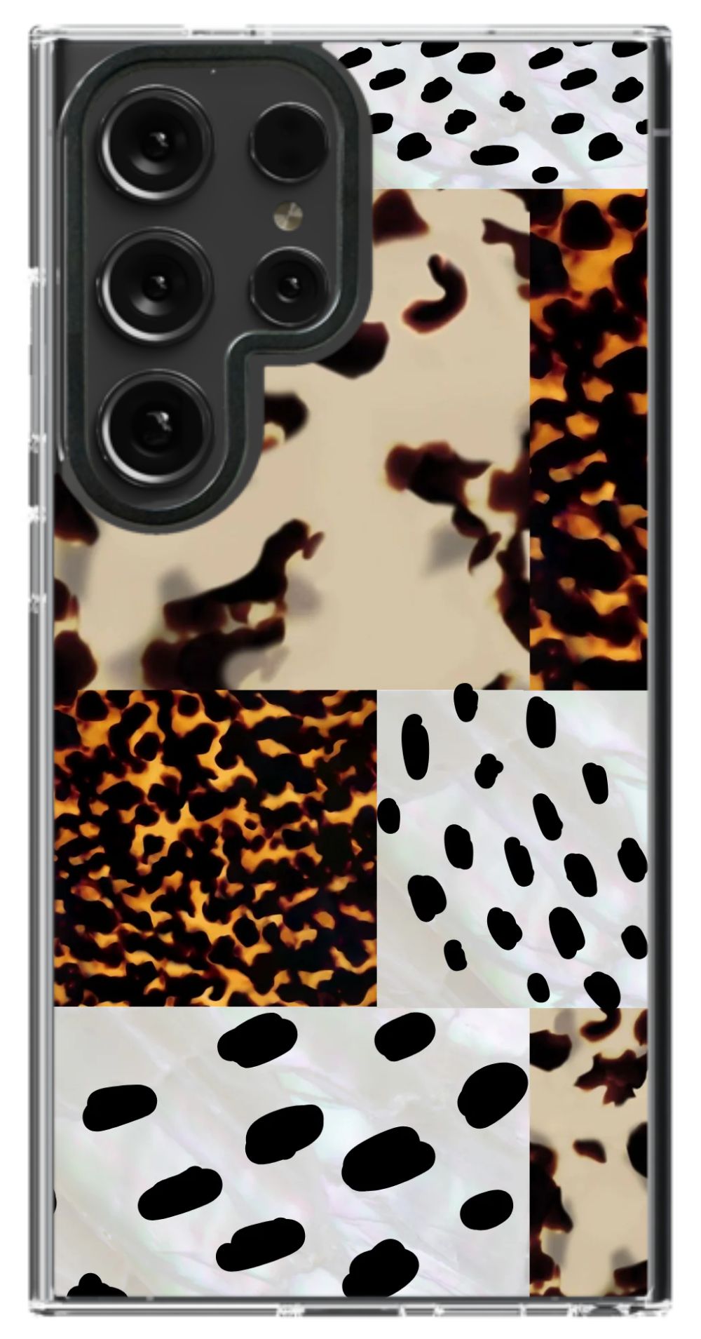 Abstract Animal Patchwork Case