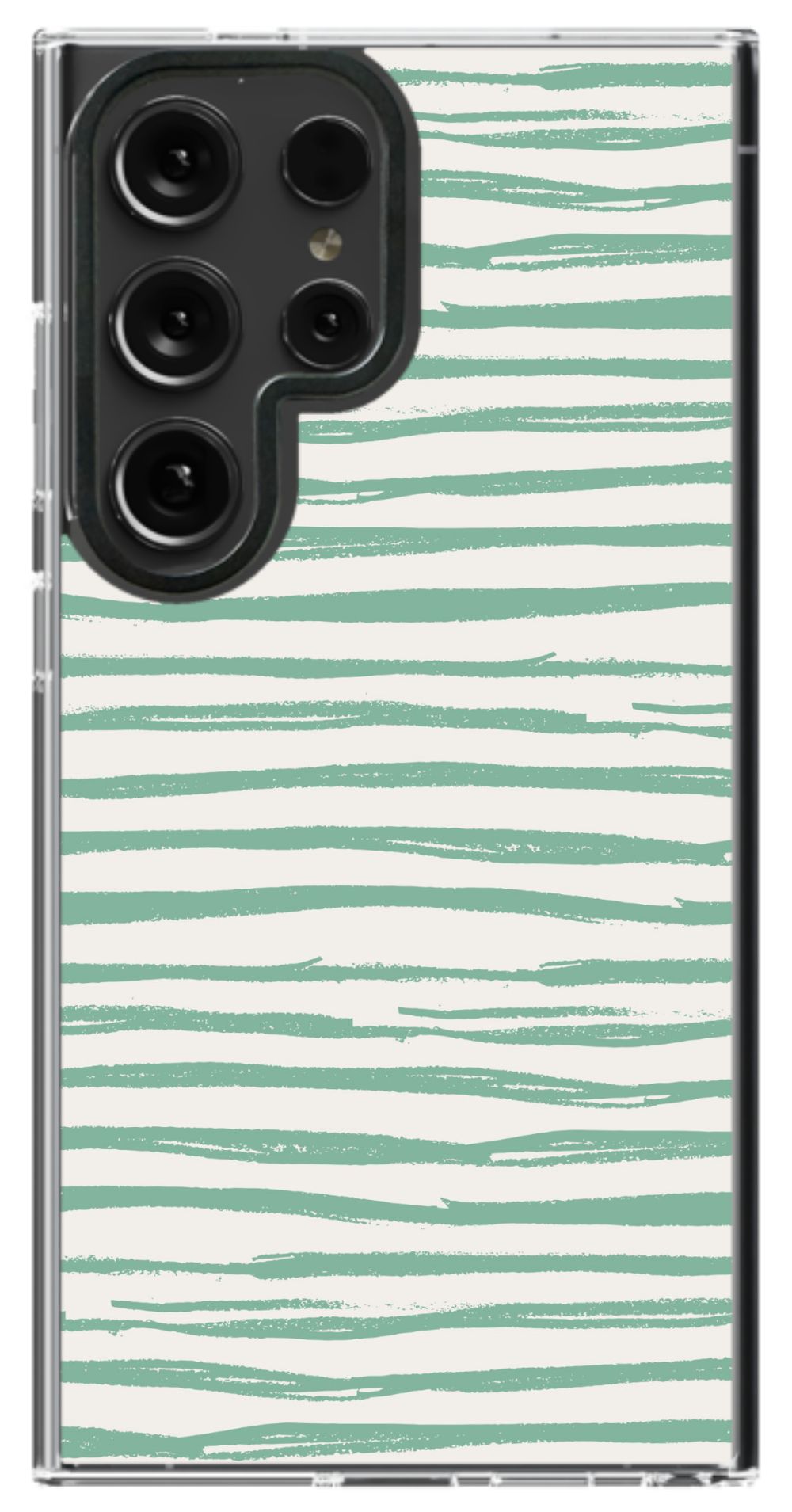 Mint Stripe Serenity Phone Case