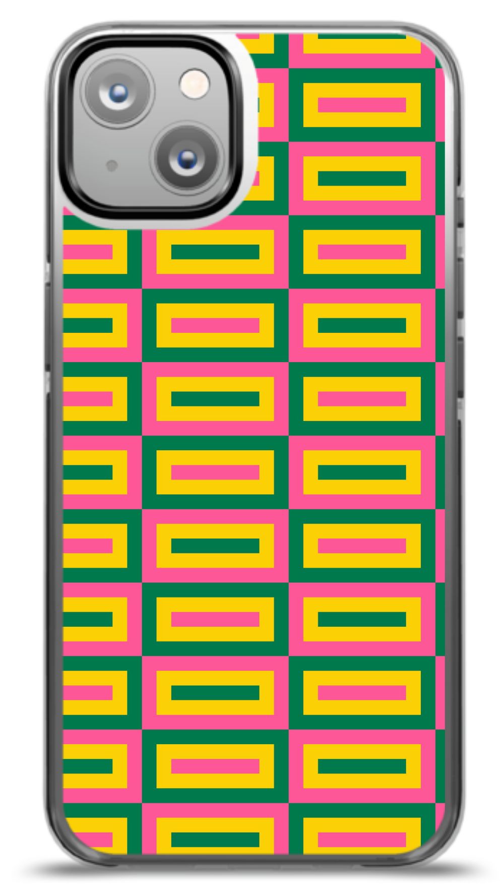 Geometric Retro Grid Phone Case