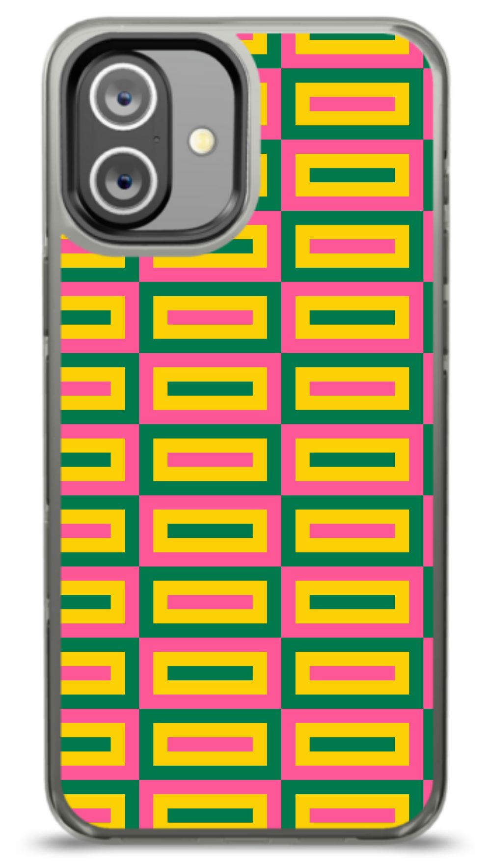 Geometric Retro Grid Phone Case