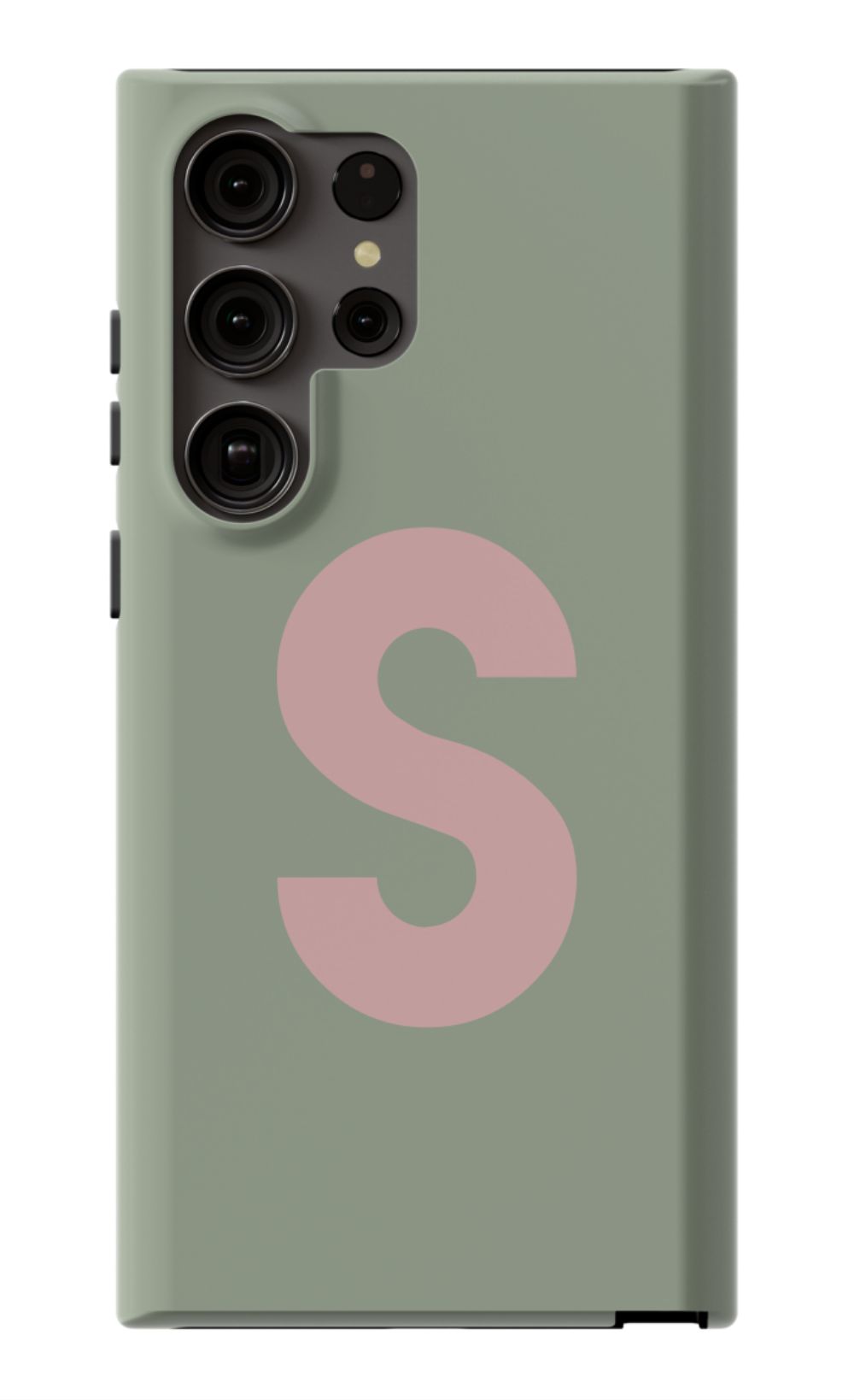 Nude Green Monogram Phone Case